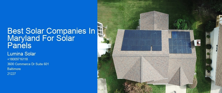 Best Solar Companies In Maryland For Solar Panels