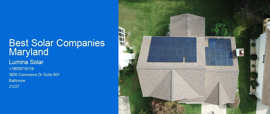 Best Solar Companies Maryland